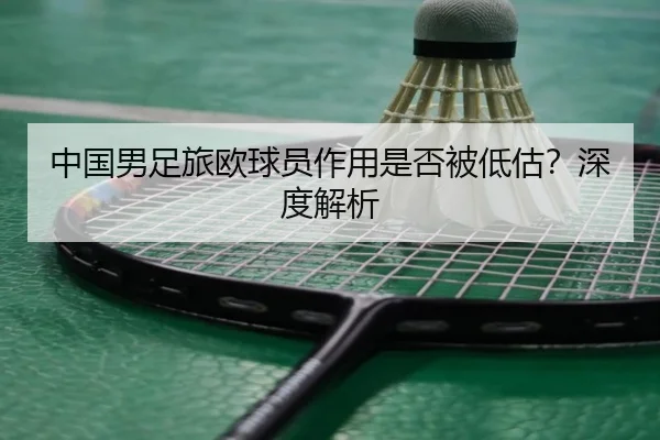中国男足旅欧球员作用是否被低估？深度解析